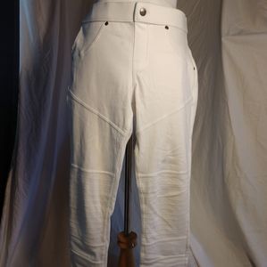 White moto jeggings women's small